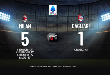 Milan-Cagliari 5-1, brutta e pesante sconfitta a San Siro